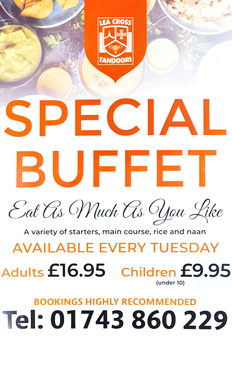 Special Buffet at Lea Cross Tandoori